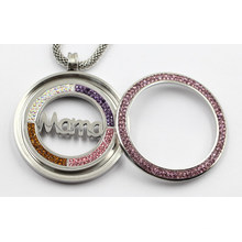 316L Stainless Steel Locket Pendant with Mana Coin Inside for Gift